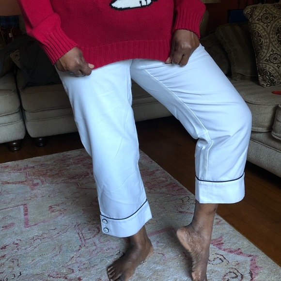 Sailor Style Straight Leg Pants - Picture 1 of 9